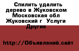 Спилить удалить дерево в Жуковском - Московская обл., Жуковский г. Услуги » Другие   